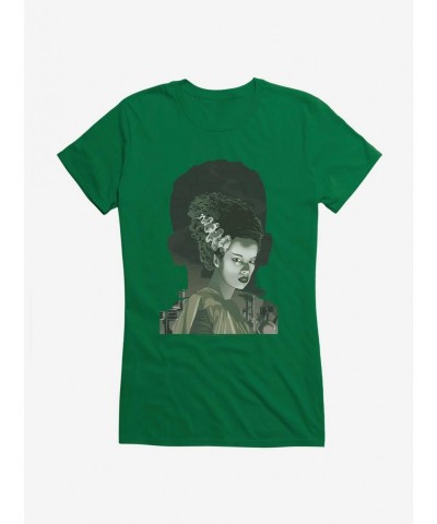 Flash Deal Universal Monsters Bride Of Frankenstein Shadows Girls T-Shirt $8.57 T-Shirts