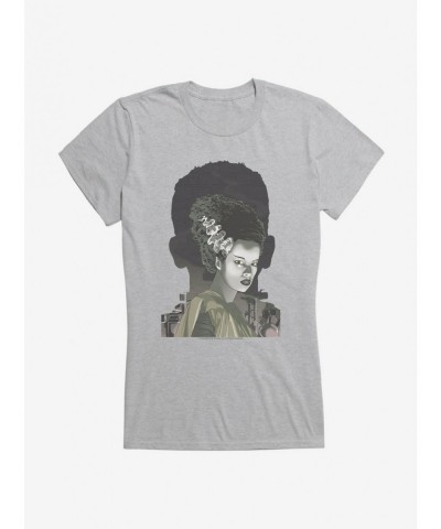 Flash Deal Universal Monsters Bride Of Frankenstein Shadows Girls T-Shirt $8.57 T-Shirts