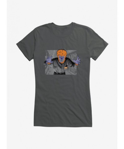 Hot Selling Universal Monsters The Wolf Man Drip Mash Up Girls T-Shirt $6.37 T-Shirts