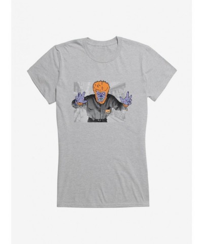 Hot Selling Universal Monsters The Wolf Man Drip Mash Up Girls T-Shirt $6.37 T-Shirts