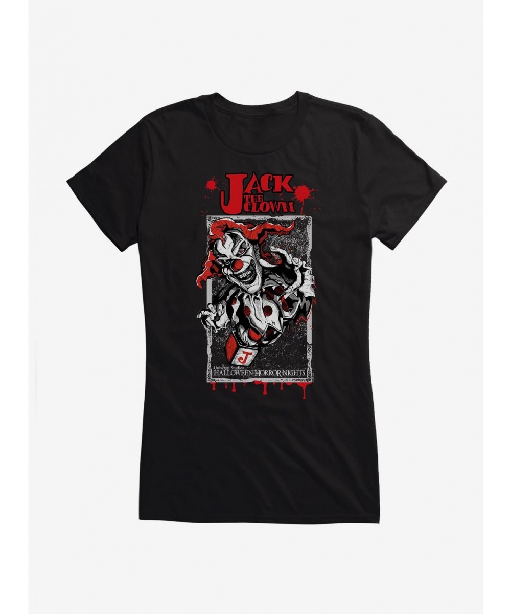 Value Item Halloween Horror Nights Jack The Clown Girls T-Shirt $8.37 T-Shirts