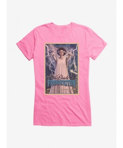 Exclusive Price Universal Monsters Bride Of Frankenstein Can She Love? Girls T-Shirt $7.37 T-Shirts