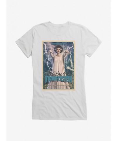 Exclusive Price Universal Monsters Bride Of Frankenstein Can She Love? Girls T-Shirt $7.37 T-Shirts