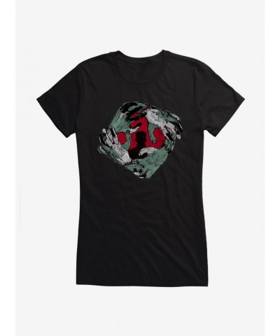 Exclusive Price Universal Monsters Frankenstein Reaching Hands Girls T-Shirt $8.96 T-Shirts