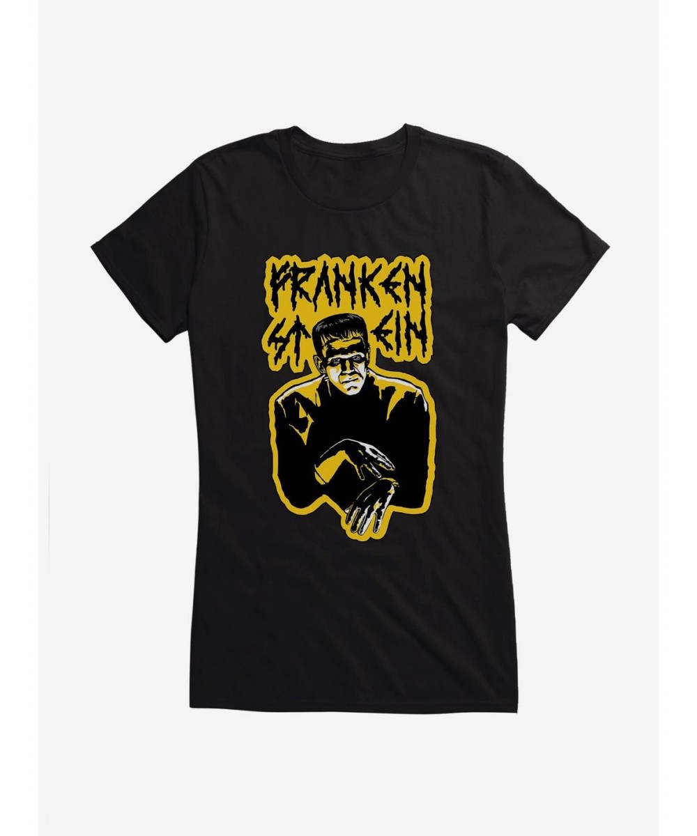 Limited-time Offer Universal Monsters Frankenstein Relaxed Hands Girls T-Shirt $8.57 T-Shirts