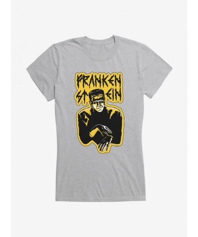 Limited-time Offer Universal Monsters Frankenstein Relaxed Hands Girls T-Shirt $8.57 T-Shirts