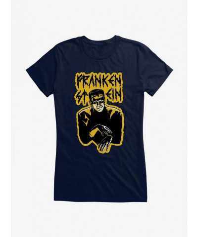 Limited-time Offer Universal Monsters Frankenstein Relaxed Hands Girls T-Shirt $8.57 T-Shirts