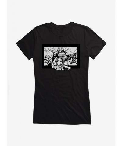 Clearance Chucky Danger Knife Girls T-Shirt $8.37 T-Shirts