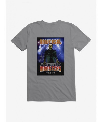 Hot Selling Universal Monsters Frankenstein World Tour T-Shirt $5.74 T-Shirts