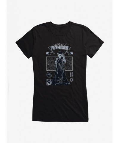 Sale Item Bride Of Frankenstein Shockingly Terrifying Girls T-Shirt $6.57 T-Shirts