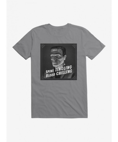 Seasonal Sale Universal Monsters Frankenstein Spine Tingling T-Shirt $7.84 T-Shirts