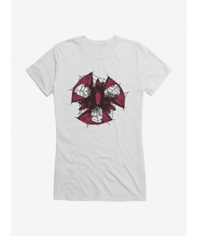 Premium Universal Monsters Dracula Web Of Bats Girls T-Shirt $7.37 T-Shirts