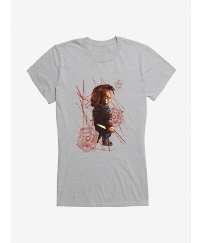 High Quality Chucky Deadly Doll Slashes Girls T-Shirt $8.17 T-Shirts