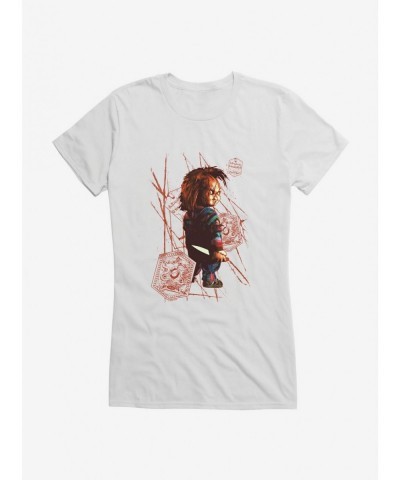 High Quality Chucky Deadly Doll Slashes Girls T-Shirt $8.17 T-Shirts