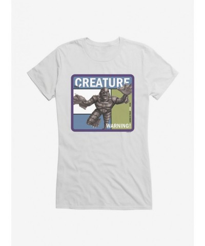 Sale Item Creature From The Black Lagoon Warning Pop Poster Girls T-Shirt $6.57 T-Shirts