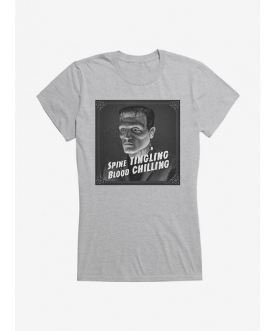 Limited Time Special Universal Monsters Frankenstein Spine Tingling Girls T-Shirt $9.16 T-Shirts