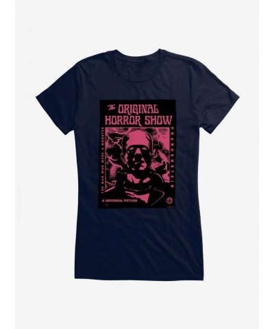 Pre-sale Universal Monsters Frankenstein Pink Face Girls T-Shirt $7.97 T-Shirts