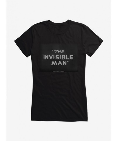 Seasonal Sale The Invisible Man Title Screen Girls T-Shirt $6.97 T-Shirts