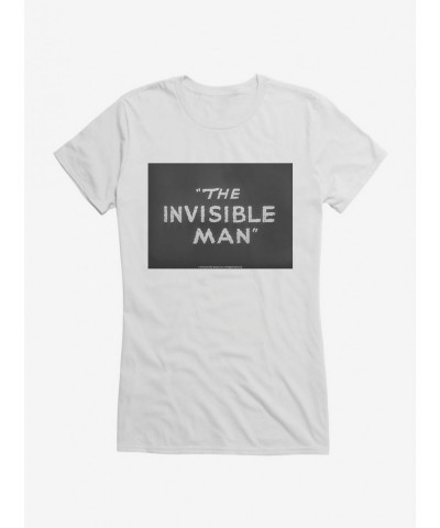 Seasonal Sale The Invisible Man Title Screen Girls T-Shirt $6.97 T-Shirts