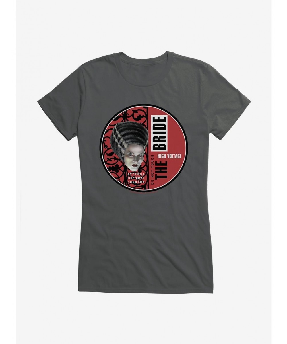 Value for Money Universal Monsters Bride Of Frankenstein High Voltage Girls T-Shirt $9.16 T-Shirts