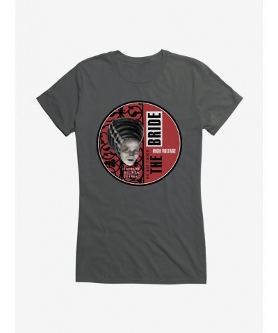 Value for Money Universal Monsters Bride Of Frankenstein High Voltage Girls T-Shirt $9.16 T-Shirts