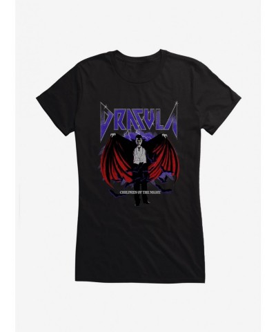 Bestselling Universal Monsters Dracula Children Of The Night Girls T-Shirt $8.37 T-Shirts