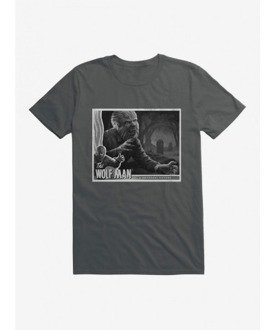 New Arrival The Wolf Man Black And White Movie Poster T-Shirt $8.60 T-Shirts