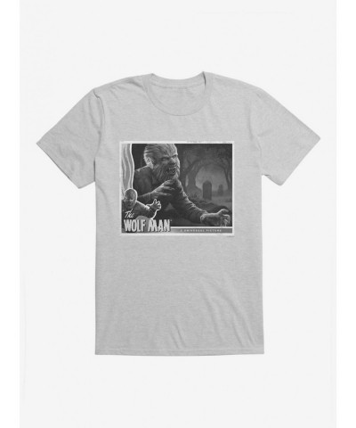 New Arrival The Wolf Man Black And White Movie Poster T-Shirt $8.60 T-Shirts