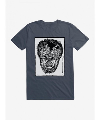 Limited-time Offer The Wolf Man Stencil Art T-Shirt $8.22 T-Shirts