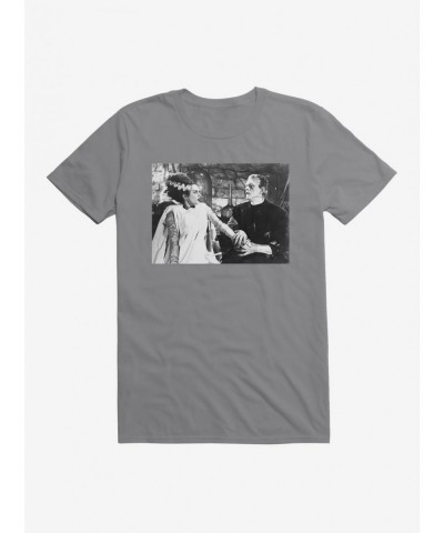 Discount Sale Universal Monsters Bride Of Frankenstein Couple T-Shirt $7.27 T-Shirts