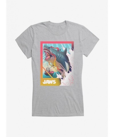 Clearance Jaws Leap Bold Art Girls T-Shirt $7.77 T-Shirts