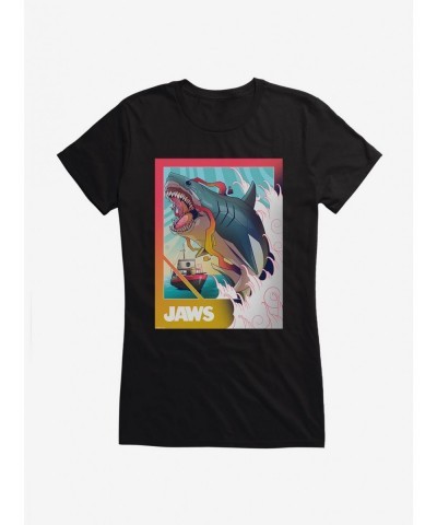 Clearance Jaws Leap Bold Art Girls T-Shirt $7.77 T-Shirts