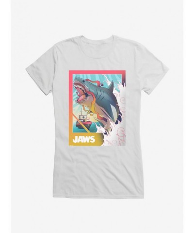 Clearance Jaws Leap Bold Art Girls T-Shirt $7.77 T-Shirts