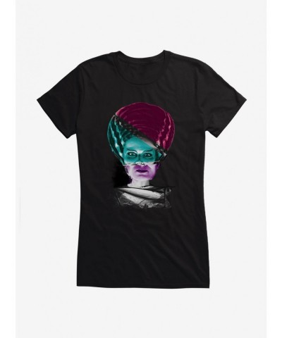 Unique Universal Monsters Bride Of Frankenstein Mash Up Girls T-Shirt $7.37 T-Shirts