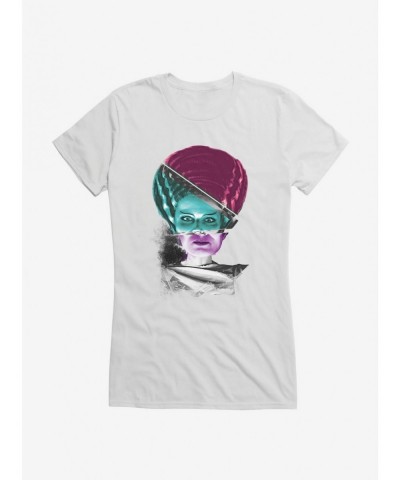 Unique Universal Monsters Bride Of Frankenstein Mash Up Girls T-Shirt $7.37 T-Shirts