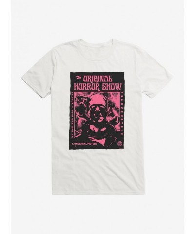 Seasonal Sale Universal Monsters Frankenstein Pink Face T-Shirt $7.84 T-Shirts