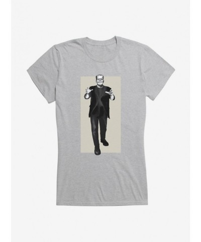 New Arrival Universal Monsters Frankenstein Full Body Portrait Girls T-Shirt $6.37 T-Shirts