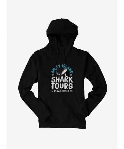 Festival Price Universal Jaws Shark Tours MA Hoodie $14.01 Hoodies