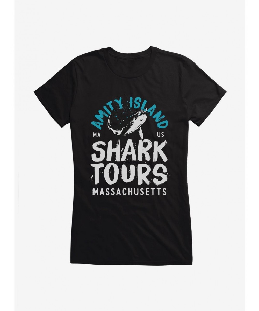 Limited-time Offer Jaws Amity Island Massachusetts Girls T-Shirt $7.17 T-Shirts