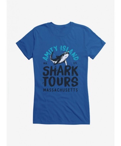 Limited-time Offer Jaws Amity Island Massachusetts Girls T-Shirt $7.17 T-Shirts