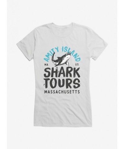 Limited-time Offer Jaws Amity Island Massachusetts Girls T-Shirt $7.17 T-Shirts