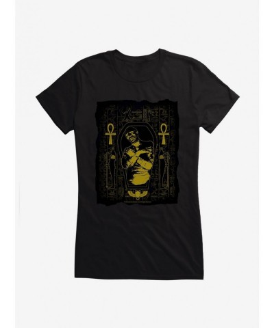 Trendy Universal Monsters The Mummy Posterized Sarcophagus Girls T-Shirt $6.18 T-Shirts