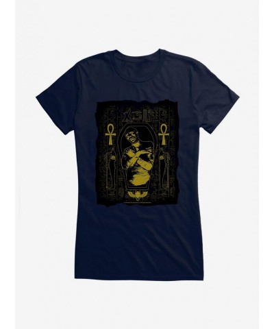 Trendy Universal Monsters The Mummy Posterized Sarcophagus Girls T-Shirt $6.18 T-Shirts