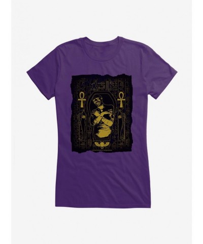 Trendy Universal Monsters The Mummy Posterized Sarcophagus Girls T-Shirt $6.18 T-Shirts