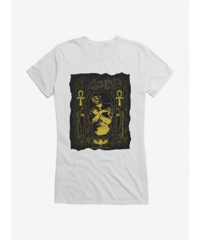 Trendy Universal Monsters The Mummy Posterized Sarcophagus Girls T-Shirt $6.18 T-Shirts