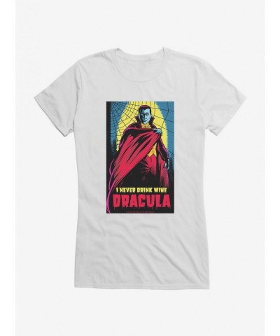 Wholesale Dracula I Never Drink Wine Girls T-Shirt $7.77 T-Shirts