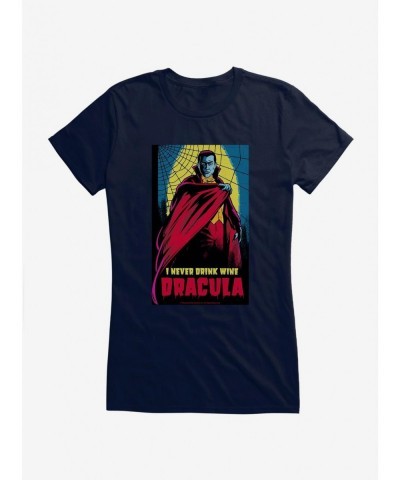 Wholesale Dracula I Never Drink Wine Girls T-Shirt $7.77 T-Shirts