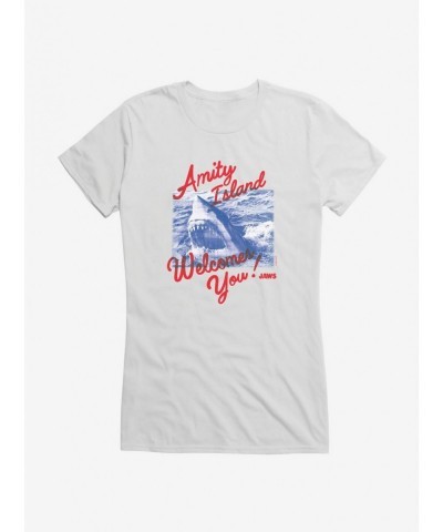 Limited Time Special Jaws Welcome Card Girls T-Shirt $6.77 T-Shirts