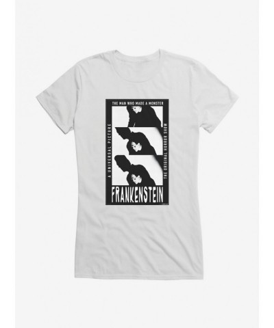 Hot Sale Universal Monsters Frankenstein Shadows Girls T-Shirt $8.37 T-Shirts