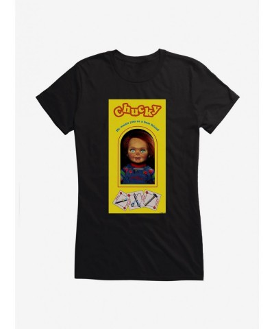 Flash Sale Chucky Classic Doll Box Girls T-Shirt $8.37 T-Shirts